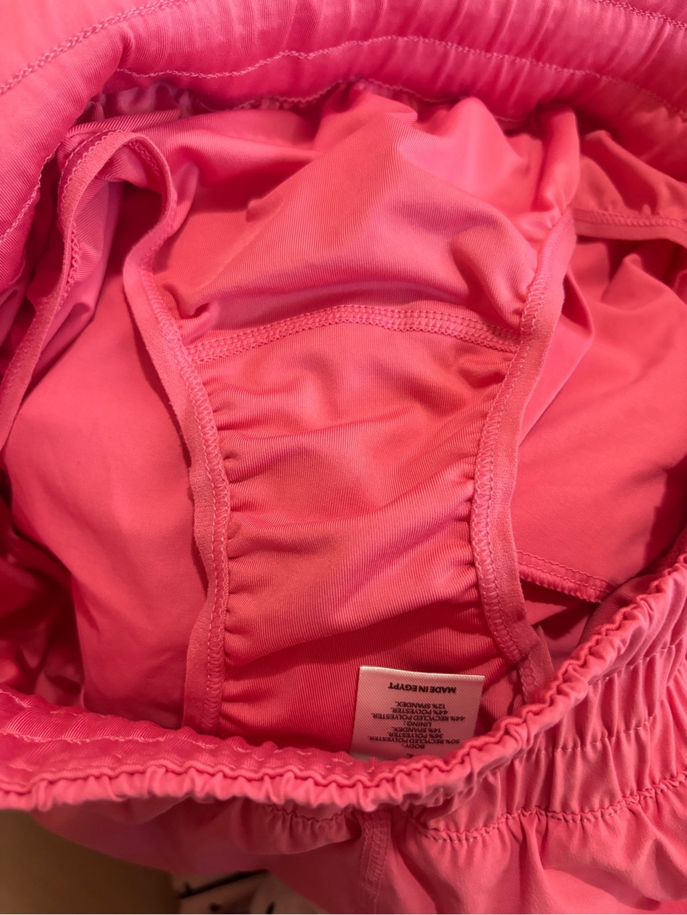 Pink Athletic Shorts with Side Pockets Size Large Women’s Lightweight Comfy Pant - Picture 7 of 7